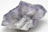 Purple Cubic Fluorite Crystals on Sphalerite - Elmwood Mine #208768-1